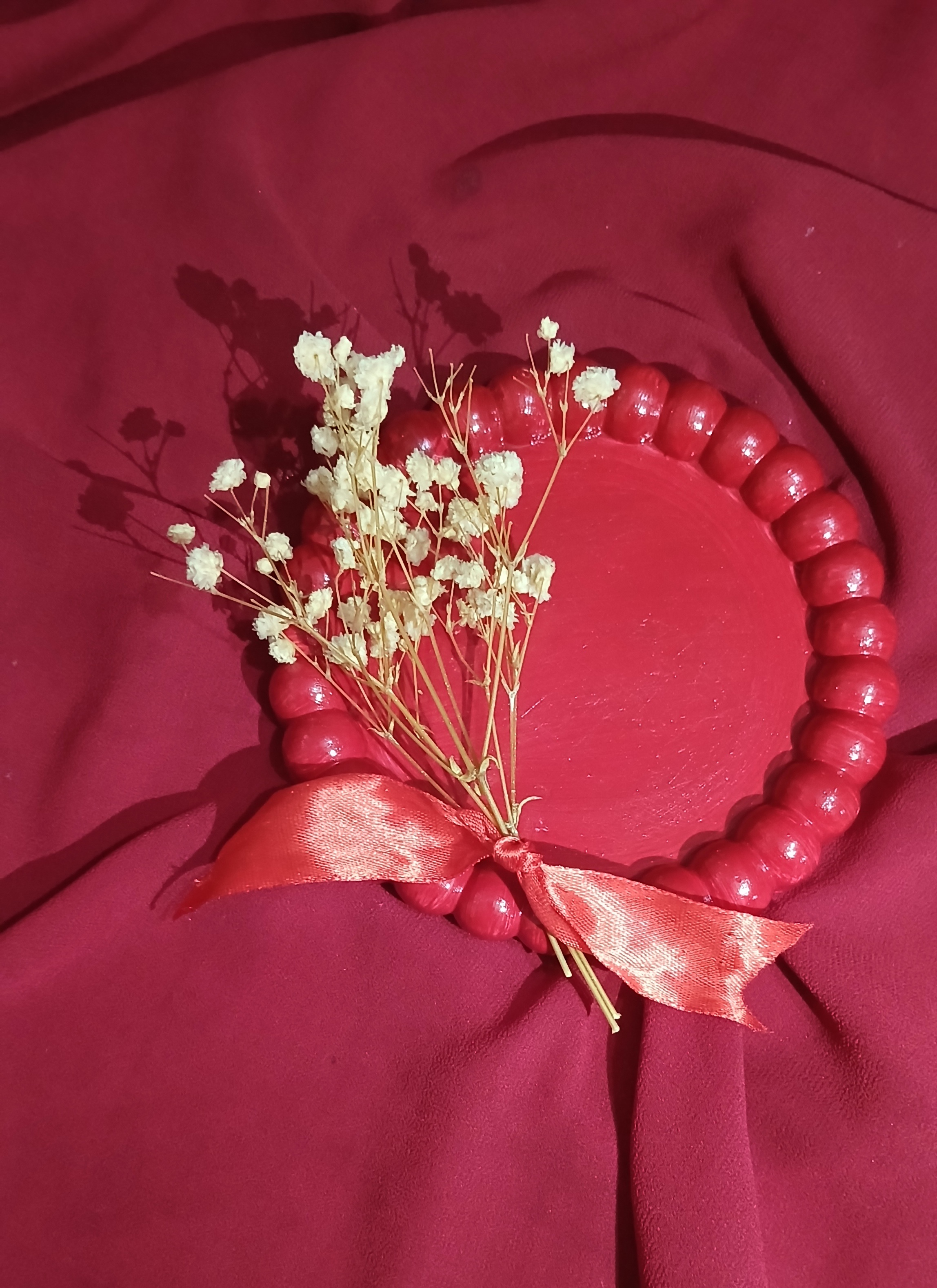 Handmade Red Trinket Tray